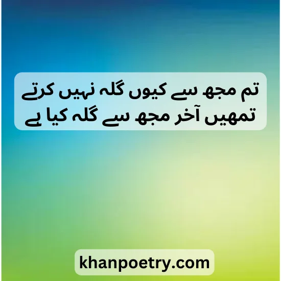 urdu 2 lines poetry