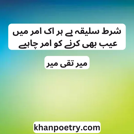 mir taqi mir best poetry