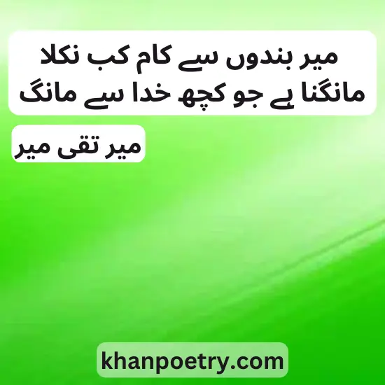  meer taqi meer poetry in urdu